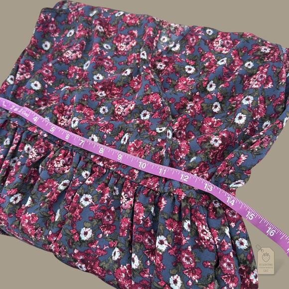 Xhilaration Purple Floral Fit & Flare Dress Women’s M Sleeveless Casual Sundress - Picture 7 of 7